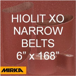 Mirka HIOLIT XO 6" x168" Narrow Sanding Belts, T-Joint, 57-6-168