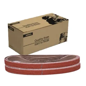 Mirka 0.5" x 18" Mini File Belts, Non-Woven SCM, 66-1218