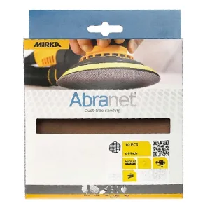 Mirka Abranet 6" Grip Sanding Discs, Retail Packs, 9A-241-RP